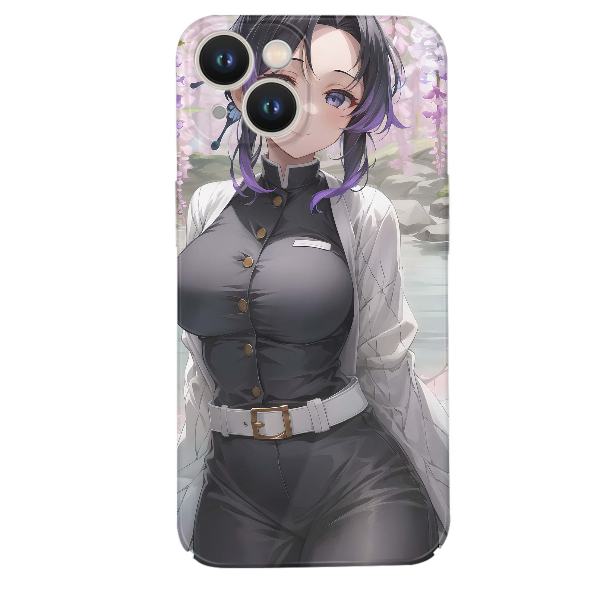（画像用） 鬼滅の刃（きめつのやいば）蟲柱-胡蝶 しのぶ／こちょう しのぶ Kochou Shinobu 【iPhone 14シリーズ対応】ハードケース